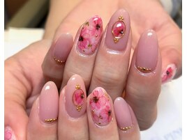 ～じゅんわりフラワーネイル～