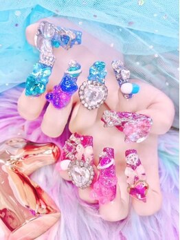 ドール ネイル 旭川店(Doll Nail)の写真/可愛いパーツや特殊なパーツまで選びきれない程沢山ご用意♪3D、痛ネイルもオーダー可◎