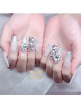 ヘブン ネイル 鶯谷(HEAVEN Nail)/シルバーロングネイル