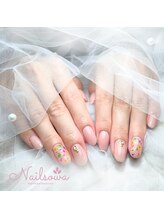 ソワ(sowa)/華やかで春らしいフラワーネイル