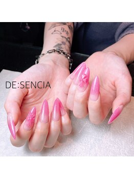 ディセンシア(DE:SENCIA)の写真/【高技術×ハイクオリティ】ジェルチップに満足できなかった方にも◎見惚れてしまう指先へ♪すすきの駅直結