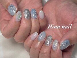ブルーニュアンスネイル