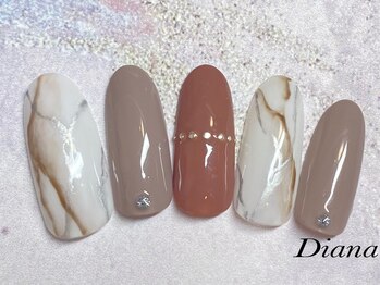 ディアナ ひたちなか高場店(DIANA)/定額ネイル　7,700円　A‐013