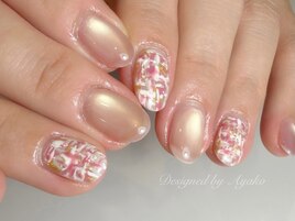 ふんわり淡色ツイード