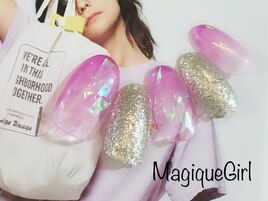 【紫ニュアンスホログラム】