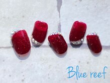 ネイルアンドまつげエクステ ブルーリーフ 四谷三丁目店(Blue Reef)/綺麗めシンプルネイル