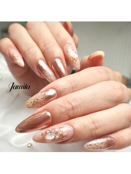 ジャミーラ/エレガントローズゴールドミラー