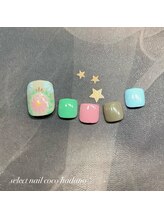 セレクトネイル ココ 秦野店(SELECT NAIL COCO)/フット カラフルお花