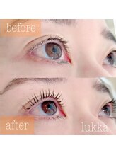 ルッカ(lukka)/まつ毛パーマビフォーアフター