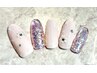 7月　選べるデザインコース☆シンプル可愛いジェルNAILクーポン￥6600