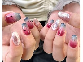 スイカニュアンスネイル