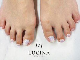 c-288 フット紫陽花ネイル