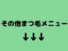 その他のまつげメニューです！