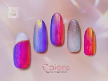 カラーズ広尾 ネイルラウンジ(Colors Hiroo Nail Lounge)/マグネットホログラムフレンチ 