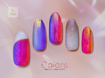 カラーズ広尾 ネイルラウンジ(Colors Hiroo Nail Lounge)/マグネットホログラムフレンチ