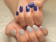 エムスラッシュネイル 本牧店(M SLASH)/＊ブルーネイル＊
