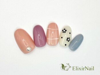 エリクサーネイル 神田(Elixir Nail)/シンプル/クーポン使用