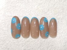 リノ ネイル(Rino nail)/６月新作 大人夏フラワー 706a2