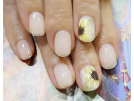 ひまわりネイル