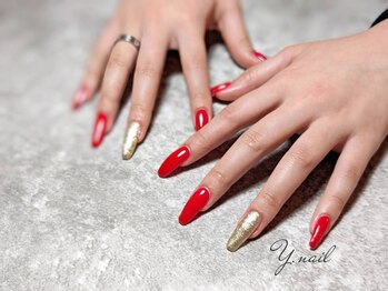 ワイネイル(Y.nail)/クリスマスカラーネイル