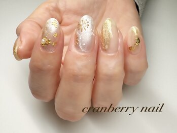 クランベリーネイル 代官山 恵比寿(cranberry nail)/お正月ネイル