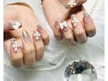 エミリーネイル(EMILY NAIL)/クロムネイル、リボン