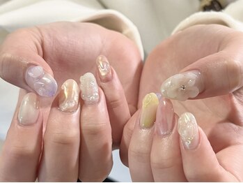 ニコルネイル(nicole nail)/パステルニュアンスネイル