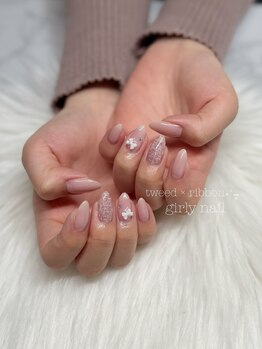 シュシュ(chouchou)/ツイードネイル