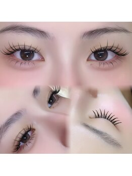 オーラ(AURA)の写真/【LEDエクステ専門店】圧倒的な持続力でキレイが続く♪低刺激グルー使用で敏感肌の方も理想の目元に☆