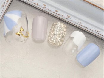 ネイルズガッシュ 武蔵小山店(NAILsGUSH)/*ブルーアンブレラ*