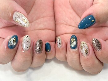 テラス(TERRACE)/秋色ニュアンスネイル