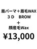 【セットでお得】3DBROW＋顔全体WAX￥17600→￥13000