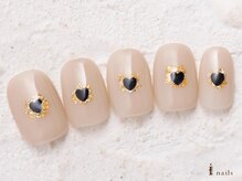 アイネイルズ 横浜WEST店(I-nails)/ハートホロ金箔ネイル8480円