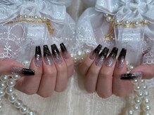 レアネイル 渋谷店(Le’a nail)/黒グラデーション