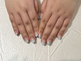 ブルーラメグラデーション