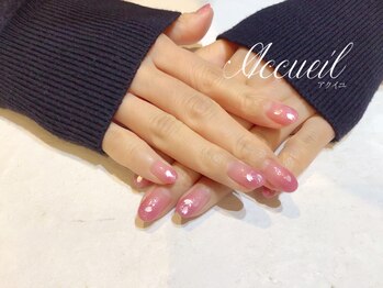 アクイユ 銀座店(ACCUEIL)/シンプルさくらネイル