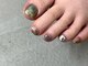 ブランクルネ(blanclune)の写真/【foot omakase】こなれ感のあるニュアンスフットネイル。フットバスケア付き
