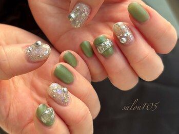 サロン105(salon 105)/マットのマグネットネイル