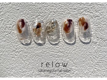 リロウ(relow)/クリア×カフェラテ×ミラー