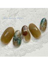 ネイルサロン クイル(QUILL)/1月マーブル（２）