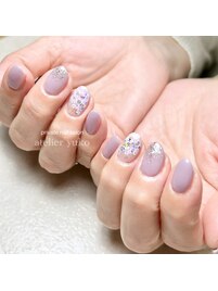 紫陽花ネイル