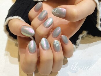 アクイユ 銀座店(ACCUEIL)/雪の結晶ネイル