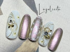 和柄の定番！手描きの麻の葉模様