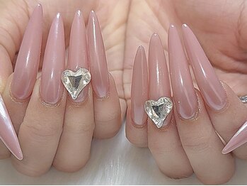 ロング/ピンク/ハート