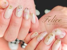フェリーチェ(Felice)の雰囲気（人気のフラワー♪色替えでオンリーワンネイルに!）