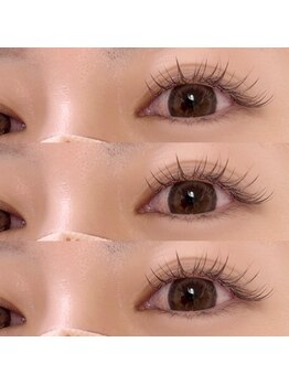 ユラ(Yura)の写真/お目元の個性に合わせてご提案します♪ナチュラルで上品なマツエクデザイン/フラットラッシュ/束感まつげ