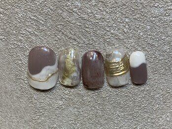 カラネイル 南森町店(calla nail)/パープル×ミラー