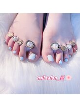 ネイルサロン 優/フットサテン・オーロラネイル★