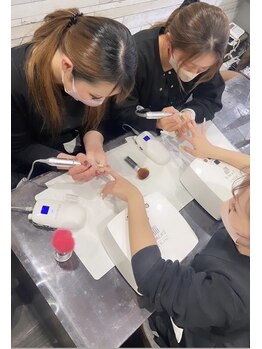ネイルサロン アニーアンドジーノ シド(NAIL SALON Annie&Gino shido)/練習風景
