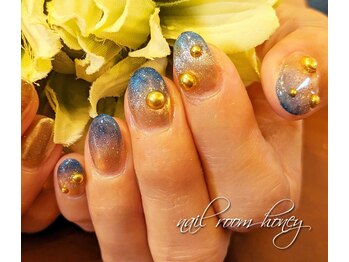 ハニー(honey)/ゴールドミラー&ネイビーグラデ